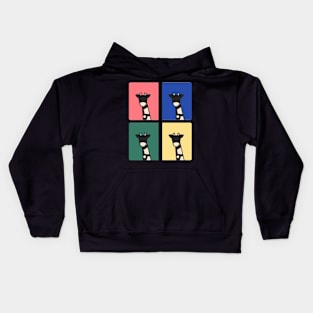 Portrait of a giraffe Kids Hoodie